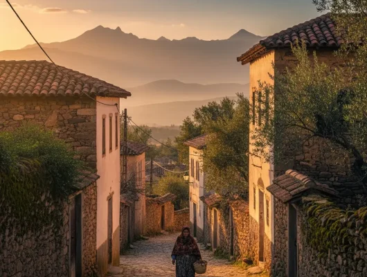 GemiBen Smim Village Street at Sunsetni_Generated_Image_wlf3y6wlf3y6wlf3